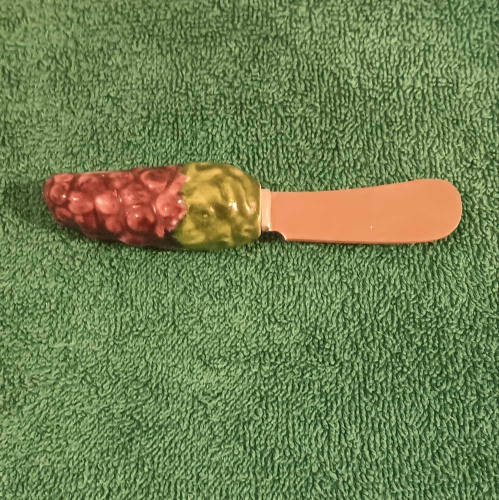 Vintage Butter Jam Cheese Charcuterie Knife Spreader Grape